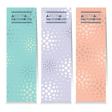 Modern Design Set Of Three Abstract Colorful Vertical Banners Vector Illustra イラスト素材