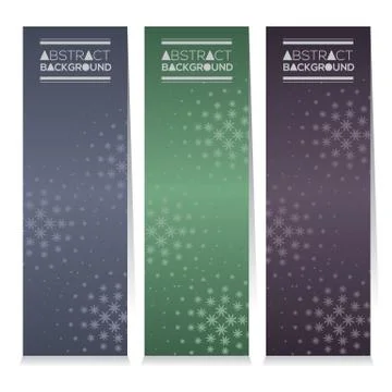 Modern Design Set Of Three Abstract Vertical Banners Vector Illustration Stock-Illustration