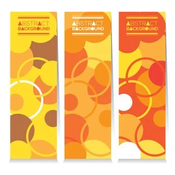 Modern Design Set Of Three Abstract Colorful Vertical Banners Vector Illustra Stock Illustration