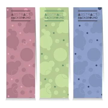 Modern Design Set Of Three Abstract Vertical Banners Vector Illustration Stock Illustration