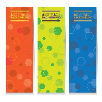 Modern Design Set Of Three Abstract Vertical Banners Vector Illustration Stock-Illustration
