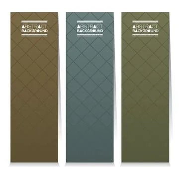 Modern Design Set Of Three Graphic Vertical Banners Vector Illustration Stock Illustration