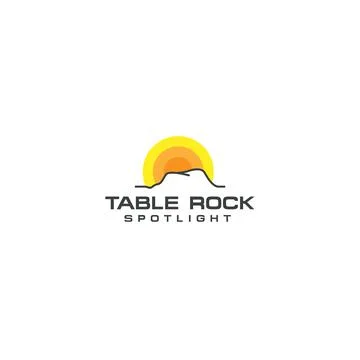 Modern design Table Rock Spotlight logo design Stock Illustration