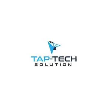 Modern design Tap Tech Solution smart logo design Stock Illustration