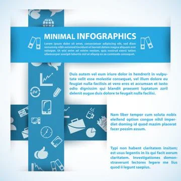 Modern design template / can be used for infographics Illustrazione stock