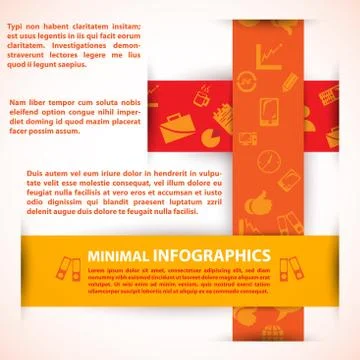 Modern design template / can be used for infographics Ilustração Stock