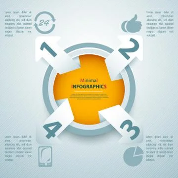 Modern Design template, can be used for infographics. Stock Illustration
