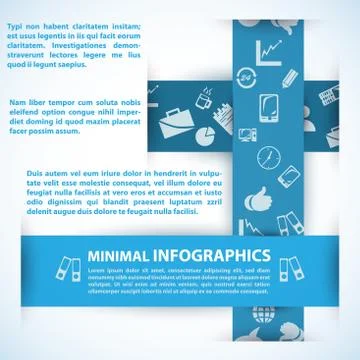 Modern Design template can be used for infographics Stock Illustration