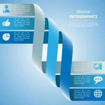 Modern Design template, can be used for infographics Stock Illustration