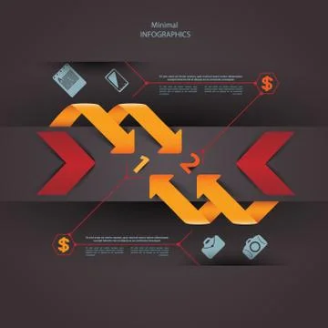 Modern Design template, can be used for infographics Illustrazione stock