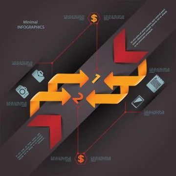 Modern Design template, can be used for infographics Stock Illustration