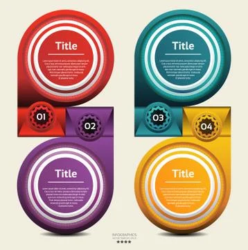 Modern Design template / can be used for infographics /  numbered banners or Stock-Illustration