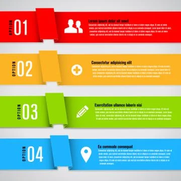 Modern design template for info graphics Stock Illustration