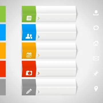 Modern design template for info graphics Stock Illustration