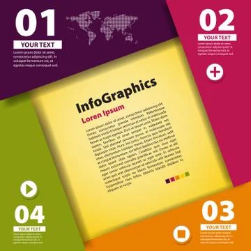Modern Design template for infographic Illustrazione stock