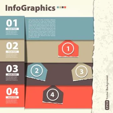 Modern Design template with infographics Stock Illustration