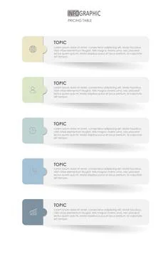 Modern design template for infographics vector Stock Illustration