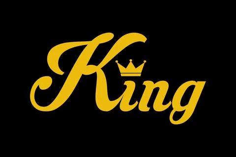 Modern Design Template. King logo vector template for t-shirt. Stock Illustration