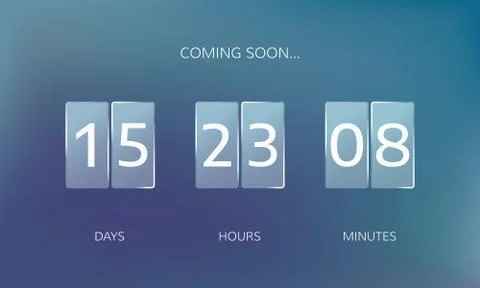 Modern design of a web countdown banner. Concept flat countdown counter イラスト素材
