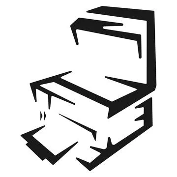 Modern Desktop Office Inkjet Printer Stock Illustration