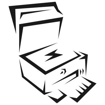 Modern Desktop Office Inkjet Printer イラスト素材