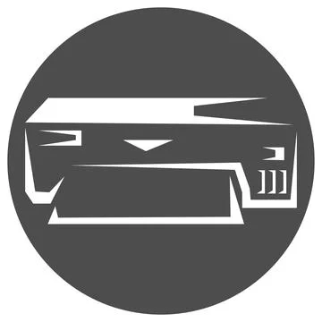 Modern Desktop Office Inkjet Printer Stock Illustration