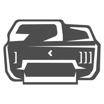 Modern Desktop Office Inkjet Printer Stock Illustration