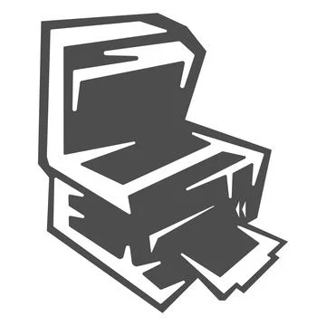 Modern Desktop Office Inkjet Printer Stock Illustration