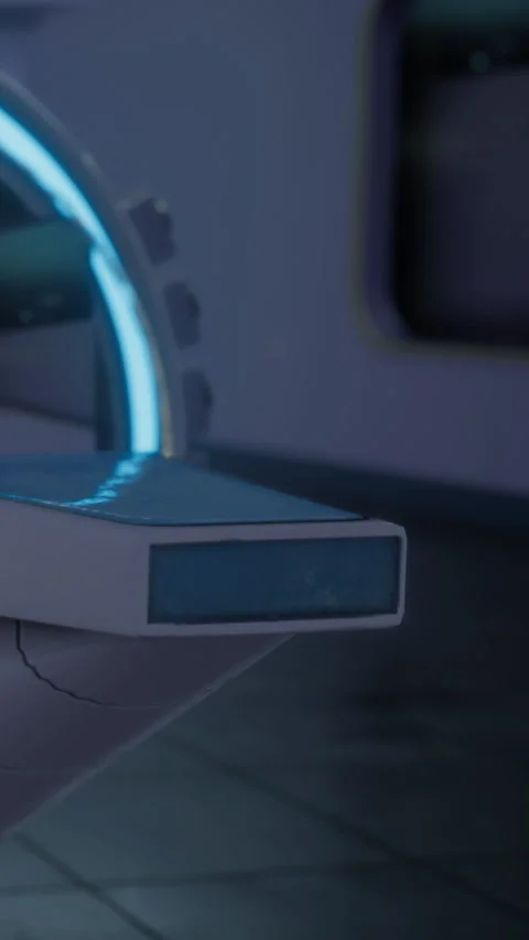 Modern device design includes glowing features and clean lines in a tech space Stock Footage 334265076