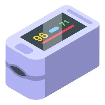 Modern device measuring oxygen saturation and pulse rate Stock Illustration