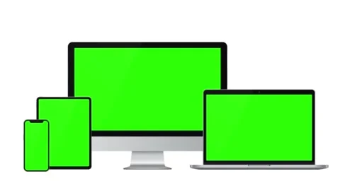 Modern Devices Mockups Green Screen Animation Presentation Stock-Footage 302941265