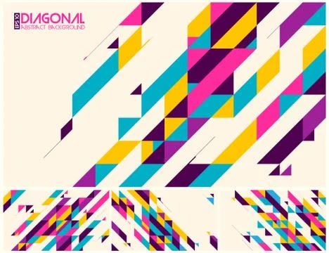 Modern diagonal abstract background Stock-Illustration