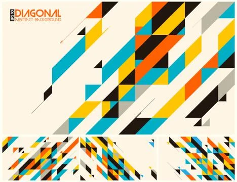 Modern diagonal abstract background Stock-Illustration