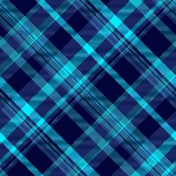 A modern, diagonal plaid pattern with shades of blue. Perfect for backgrounds Illustrazione stock