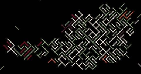 Modern Diagonal Stream Creating Austria Outline Stock Footage 325446649