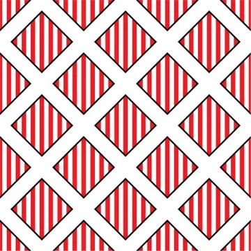 Modern diamond stripes seamless pattern. Stock Illustration