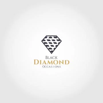 Modern Diamond vector logo design Illustrazione stock