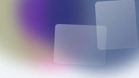 Modern Digital Background Featuring Frosted Glassmorphism Plates and Soft C.. Illustrazione stock