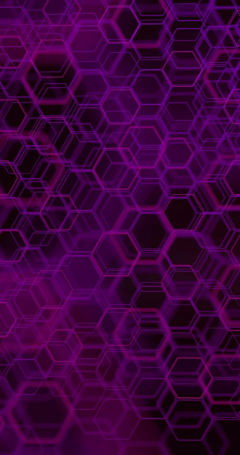 Modern digital background in hexagon cyberpunk aesthetic style Stock Footage 333393188