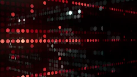 Modern digital binary code concept. Flickering many small dots in stylized f Stock Footage 247092347