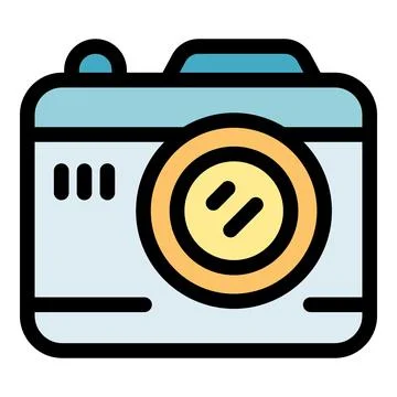 Modern digital camera capturing memorable moments Stock Illustration