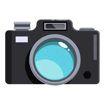 Modern digital camera capturing moments with precision and style Stock Illustration