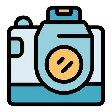 Modern digital camera capturing moments with precision and style Stock Illustration