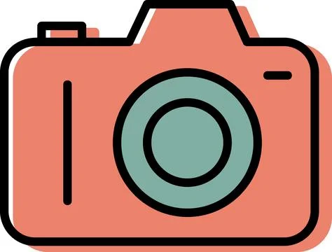 Modern Digital Camera Device Graphic Icon 스톡 일러스트