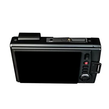 Modern digital camera isolated on white background 스톡 일러스트