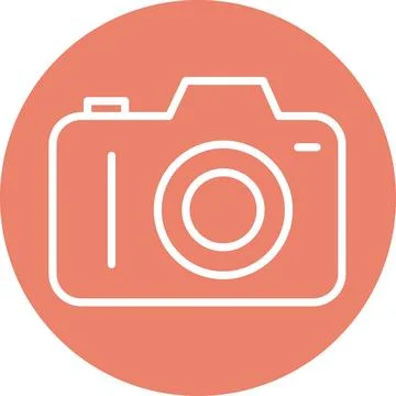 Modern Digital Camera Photography Device Tech Gadget Icon Graphic 스톡 일러스트
