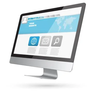 Modern digital computer Stock Illustration