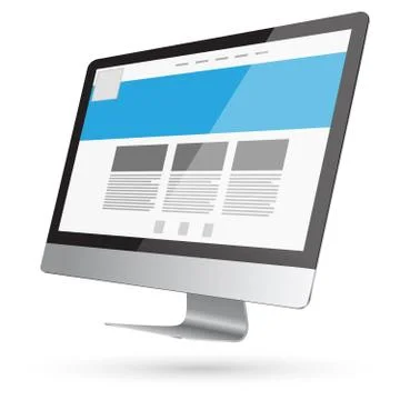 Modern digital computer Stock Illustration