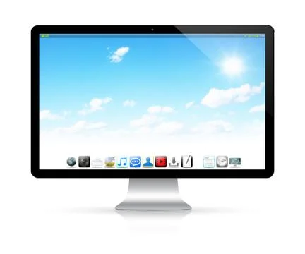 Modern digital computer Stock Illustration