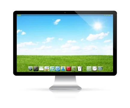 Modern digital computer Stock Illustration